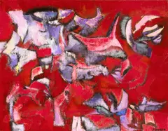 Under the Viaduct by John Saccaro, oil on canvas, sold May 2007