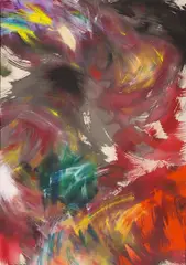 Untitled by Hassel Smith, 1989, acrylic on canvas, sold May 2007