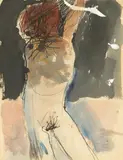 Nathan Oliveira, Figure with Arm Over Head #2