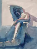 Nathan Oliveira, Girl (Blue Face)