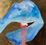 Paul Wonner, Salome Dancing, 1966, pencil and casein on paper