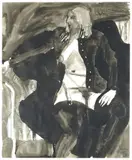 Frank Lobdell, Untitled, 1964, ink and wash on paper