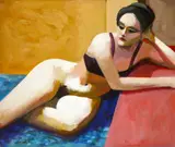 James Weeks, Model Resting, 1964-65, acrylic on canvas