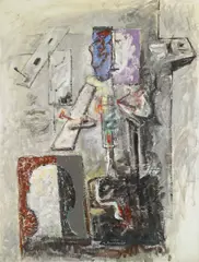 Self Portrait by Hans Burkhardt, 1985, oil on canvas, offered May 2007