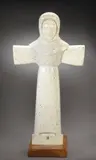 Beniamino Benevenuto Bufano, Saint Francis of Assisi, white composition stone and marble
