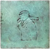 Robert Graham, Franklin Delano Roosevelt Memorial Plaque, Social Programs, 1996, bronze relief with unique patina