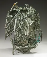 Network by Claire Falkenstein, welded copper with patina, offered May 2007