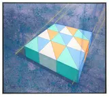 Ronald Davis, Eighteen Triangle Slabs, 1986, oil on canvas