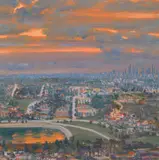 Larry Cohen, View of Downtown L.A. at Sunset