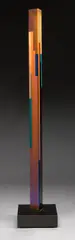 Untitled (Hexagonal Column) by Vasa Mihich, 1994, laminated cast acrylic with laminated wood base, sold May 2007