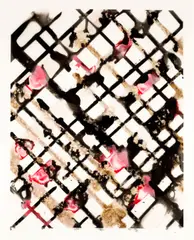 Primal Structures #5 by Ed Moses, 1998, acrylic on mylar, sold May 2007