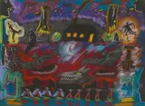 Carlos Almaraz, Untitled, 1989, pastel on paper