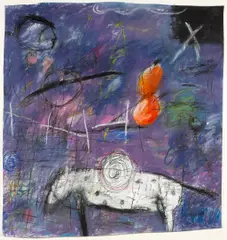 Pia Stern, Untitled, 1989, mixed media with collage on paper