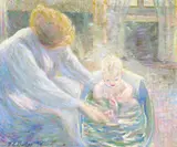 Theodore Earl Butler, The Bath, Giverny, 1894, oil on canvas