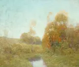 Ernest Albert, Connecticut Landscape, oil on canvas
