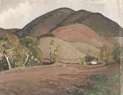 Henry Varnum Poor, Autumn Hills, oil on canvas