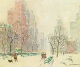 Guy Carleton Wiggins, Christmas Morning, Central Park