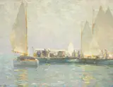 Walter Granville-Smith, Summer Sailing, oil on canvas