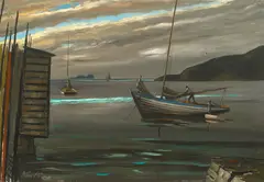 Stephen Etnier, Tropic Night, 1951, oil on canvas