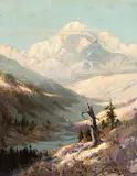 A View of Mount McKinley by Sydney Laurence, oil on canvas, sold May 2007
