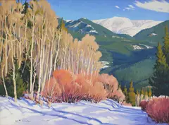 William Cather Hook, Early Winter, acrylic on canvas