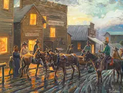 Tim Solliday, Main Street, oil on canvas