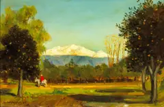 Charles Walter Stetson, Mt. San Bernardino from my Door, 1889, oil on canvas