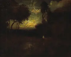 Twilight's Reflection by William Keith, oil on canvas, offered May 2007
