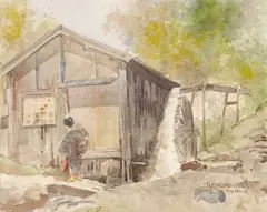 Theodore Wores, Yokohama, watercolor on paper
