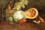 Edith White, Still Life with Vegetables, oil on canvas