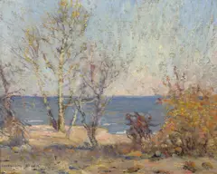 Oceanside Trees by William Posey Silva, oil on canvas, sold May 2007