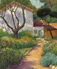 Harry Lachman, Garden, Carmel (No.15), oil on canvas