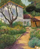 Harry Lachman, Garden, Carmel (No.15), oil on canvas