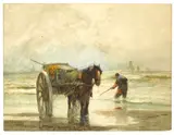 William Frederic Ritschel, Clam Digger and Horse Cart
