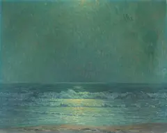 Last Light at Low Tide by Granville Redmond, oil on canvas, sold May 2007