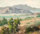 Panoramic Vista by Maurice Braun, oil on canvas, sold May 2007