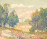 Hills at Riverside, California by Maurice Braun, oil on canvas, sold May 2007