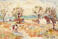 Home on the Marsh by Selden Connor Gile, 1934, oil on board, offered May 2007