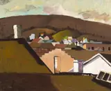 August François Gay, View of Old Monterey from the Rooftop of the Stevenson House, 1928 (No.12)
