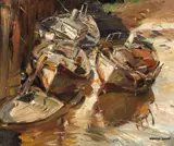 Maurice Logan, Monterey Slough, oil on canvas