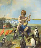 Julius Moessel, Orpheus, 1935, oil on canvas