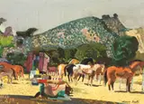 Millard Sheets, Horse Corral