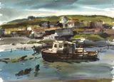 Maurice Logan, Stormy Day; Harbor Homes (double-sided)
