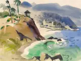George Post, Laguna Cliffs (No.746), watercolor on paper