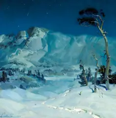Theodore N. Lukits, Destination, oil on board