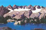 Conrad Buff, Snow-Capped Mountains above Lake Mary, Eastern Sierras, oil on masonite