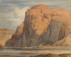 Desert River by Percy Gray, watercolor on paper, sold May 2007