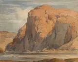 Desert River by Percy Gray, watercolor on paper, sold May 2007