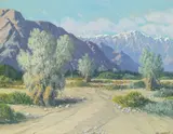 Carl Sammons, San Jacinto from La Quinta, oil on canvas