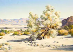 Agnes Lawrence Pelton, Desert Willow, oil on canvas